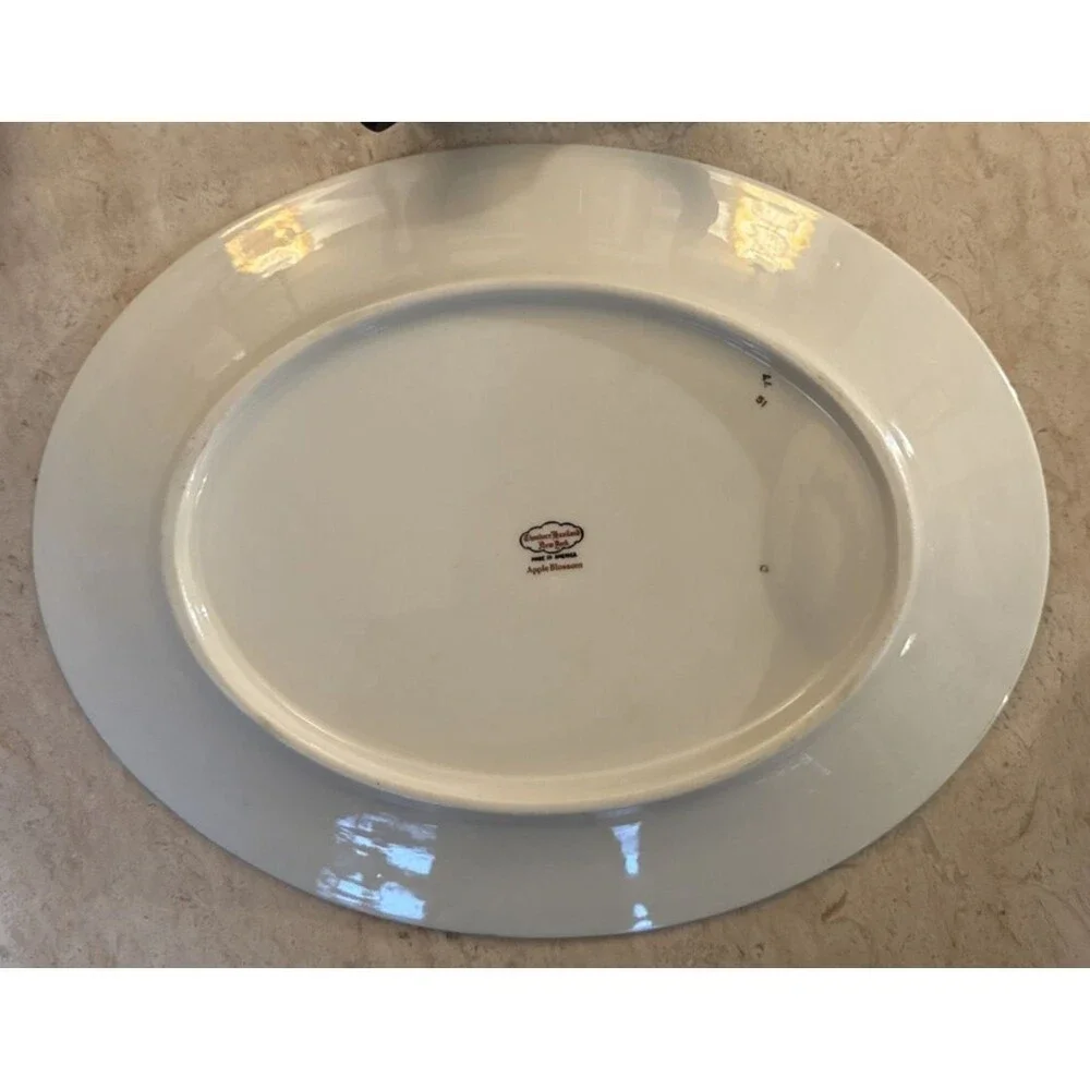 Theodore Haviland Apple Blossom Lot Gravy Boat Veg Bowl (2) Meat Platters NY